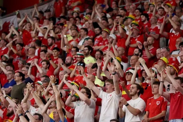 Wales supporters in Romania