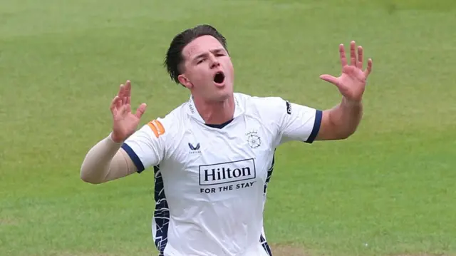 Sonny Baker looks frustrated after beating the edge