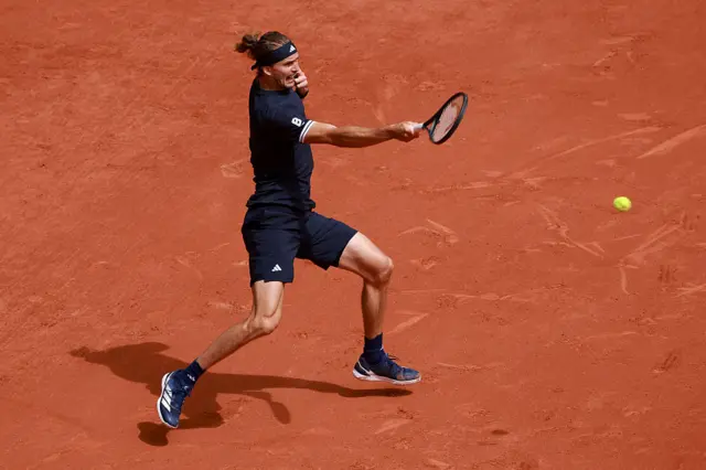 Alexander Sascha Zverev of Germany against Jakub Mensik of Czech Republic