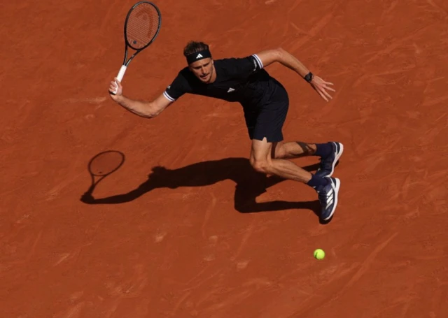 Alexander Zverev of Germany in action