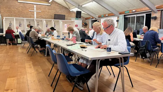 Votes being counted