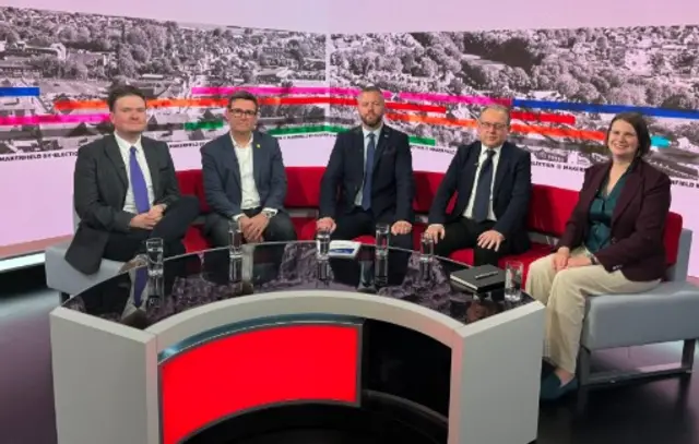 Group of people in BBC studio