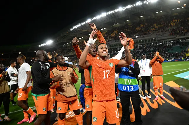 Ivory Coast celebrate