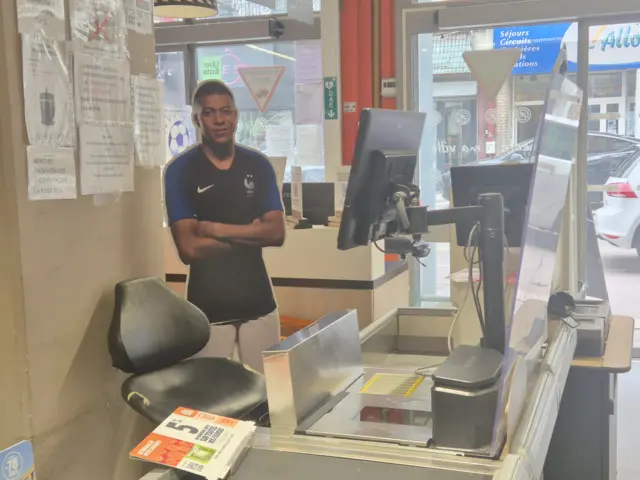Kylian Mbappe cardboard cutout
