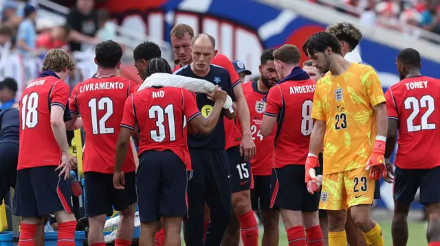 Tuchel and England players