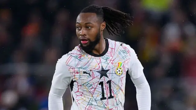 Antoine Semenyo playing for Ghana