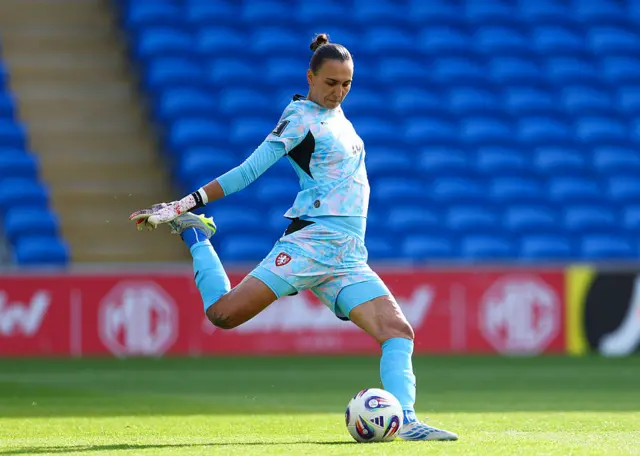 Czech Republic goalkeeper Olivie Lukasova