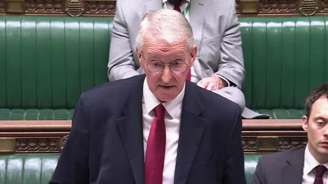 Hilary Benn speaking in Parliament
