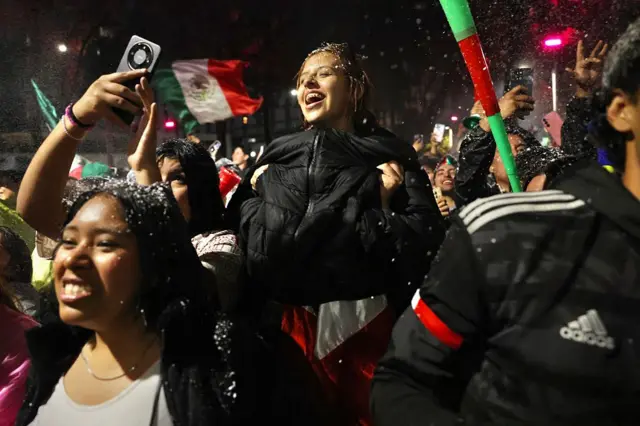Mexico fans in Mexico City