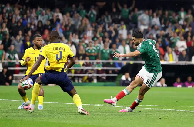 Raul Jimenez scores for Mexico