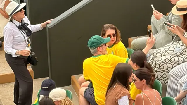 Brazilian fans watch Joao Fonseca