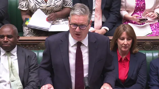 Keir Starmer speaking in the House of Commons
