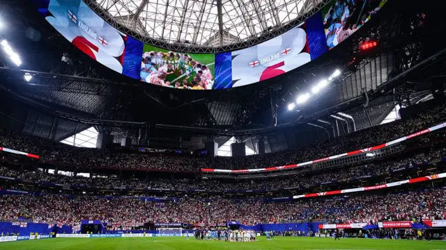 Packed stadium in Atlanta
