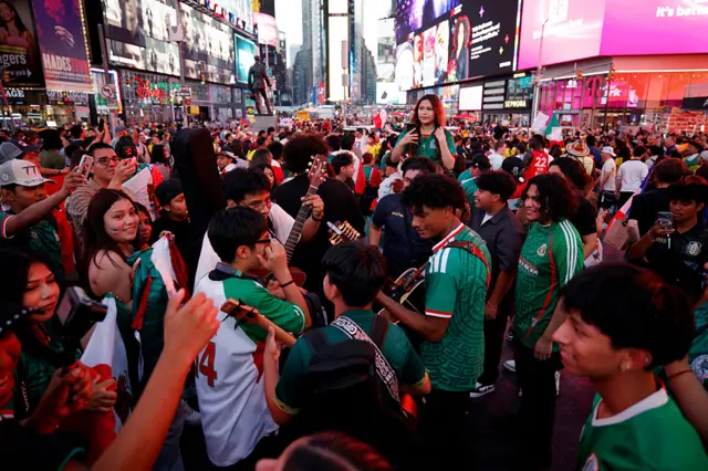 Mexico fans in New York City