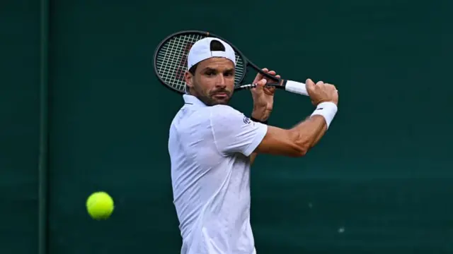 Grigor Dimitrov takes a shot
