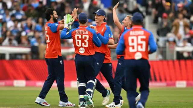 England celebrate
