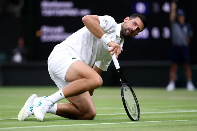 Djokovic falls