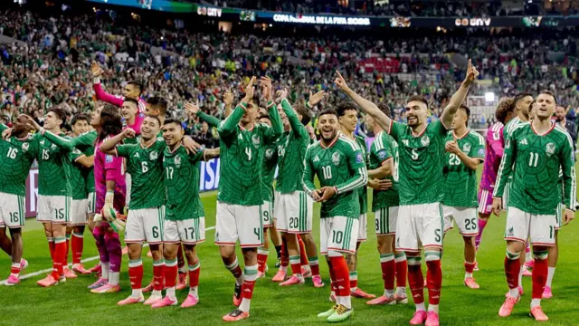 Mexico players celebrate