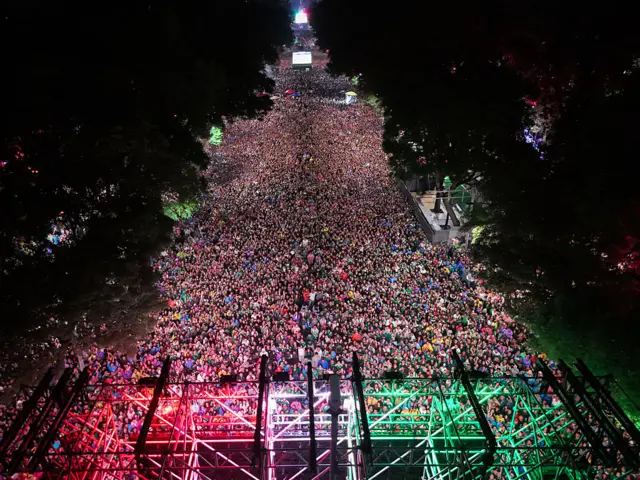 Mexico fans in Mexico City