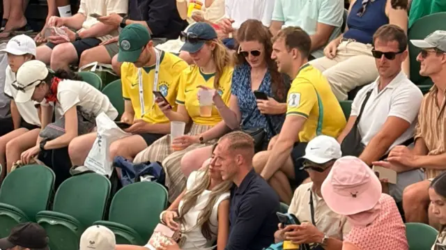 Brazilian fans watch Joao Fonseca