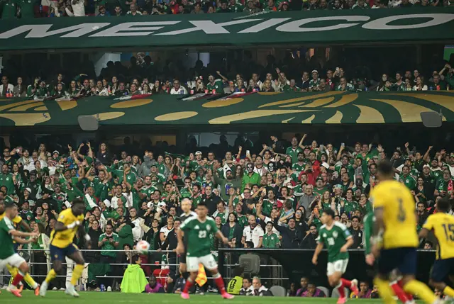 Mexico fans celebrate