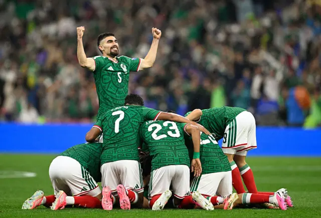 Mexico players celebrate