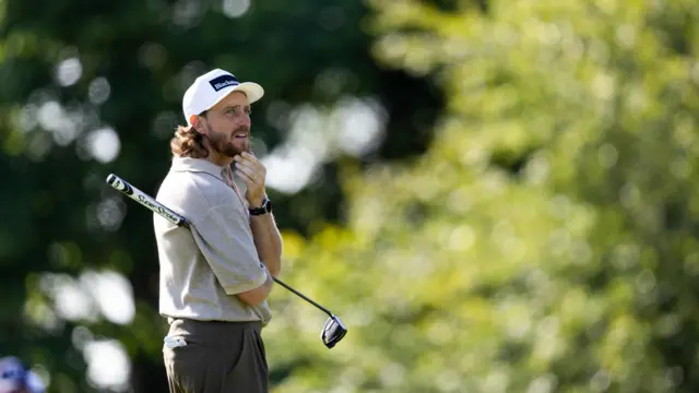 Tommy Fleetwood is out soaking up some early sun