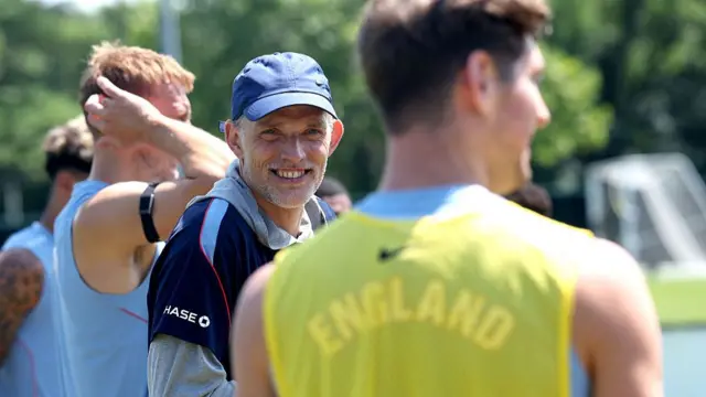 Thomas Tuchel during England training