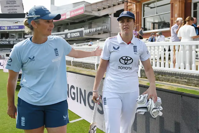 Nat Sciver-Brunt and Charlotte Edwards