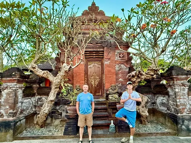 Father and son in Bali