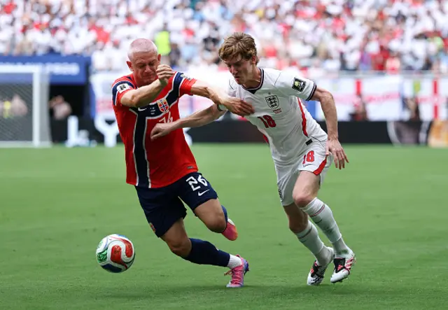 Anthony Gordon on the ball