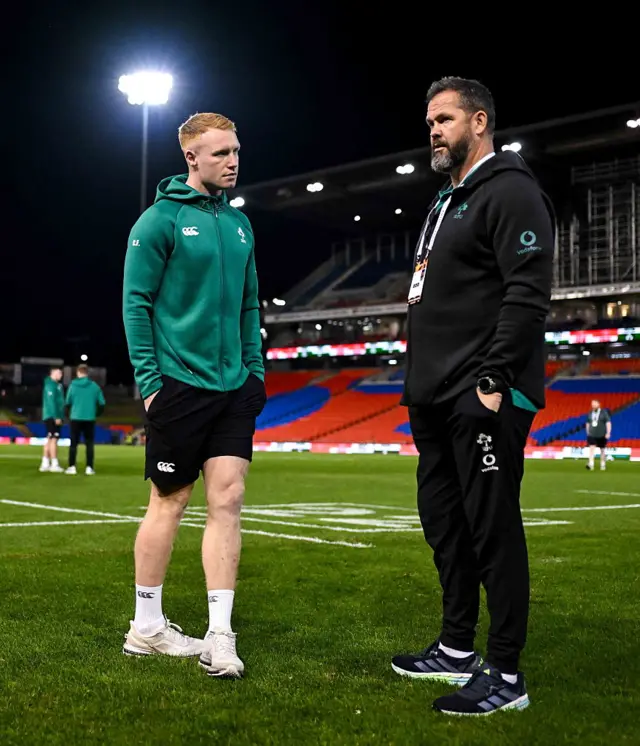 Andy Farrell and Ciaran Frawley