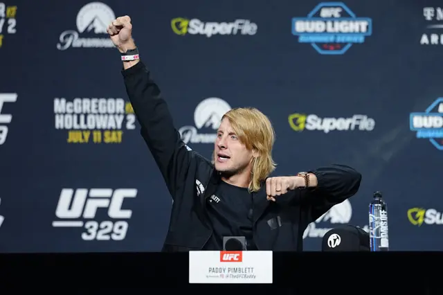 Paddy Pimblett at the news conference