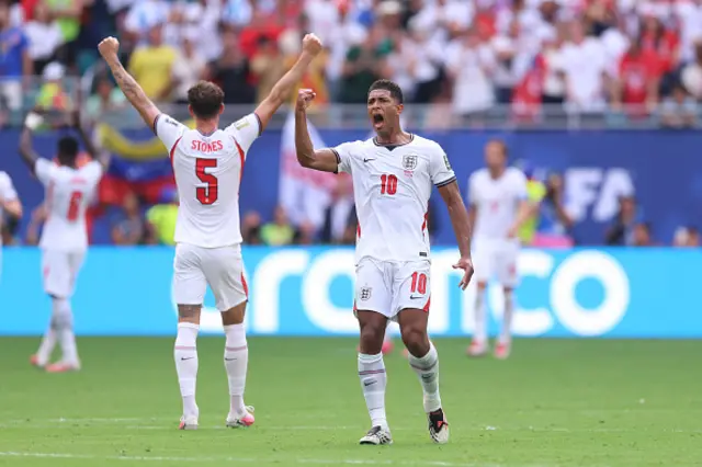 Jude Bellingham of England celebrates