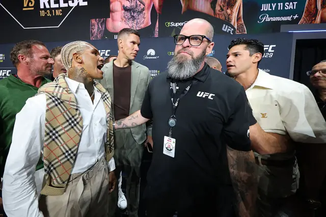 Conor Benn and Ryan Garcia facing off