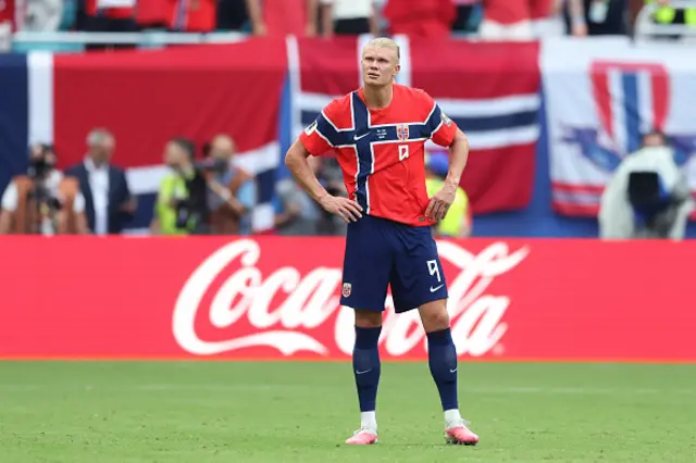 Erling Braut Haaland reacts