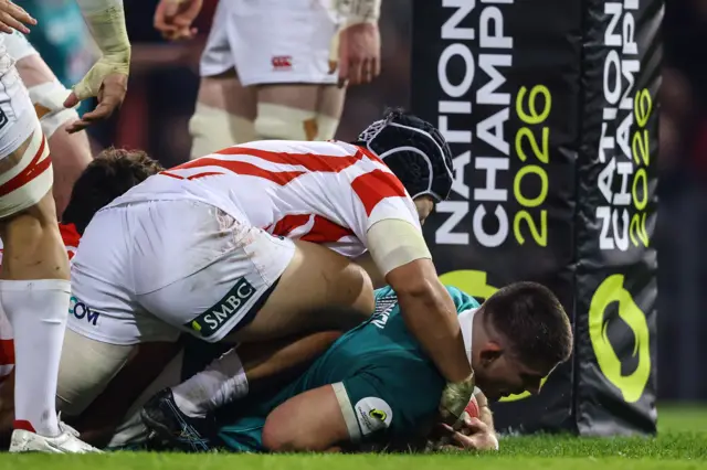 Nick Timoney scores try
