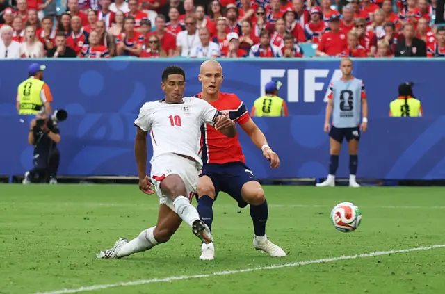 Jude Bellingham #10 of England scores