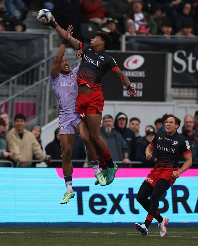 Noah Caluori leaps for the ball