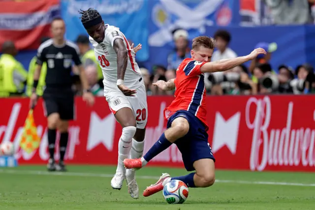 Noni Madueke of England, David Moller Wolfe of Norway
