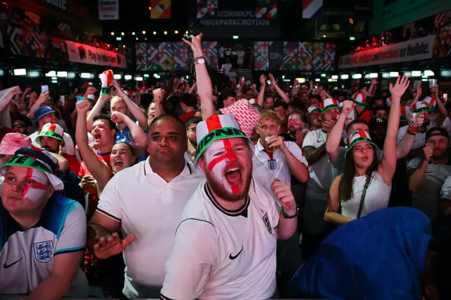 England fans celebrate