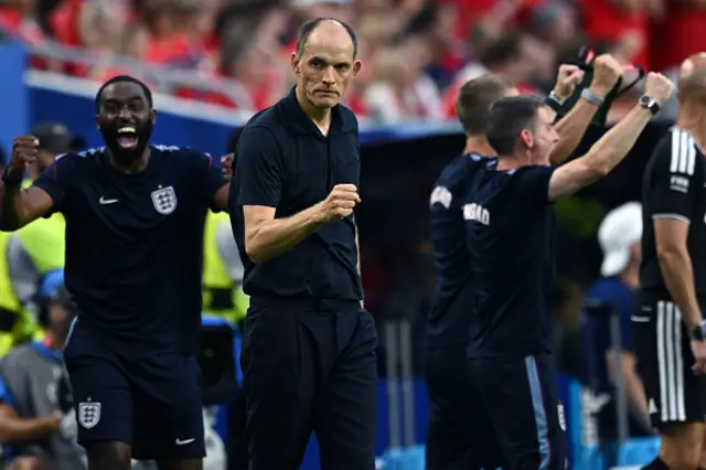 Thomas Tuchel of England celebrates