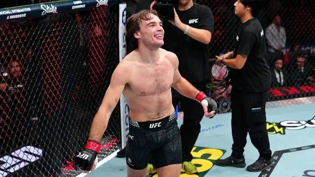 Luke RIley after victory