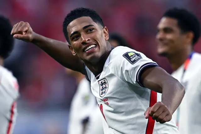 Jude Bellingham of England celebrates