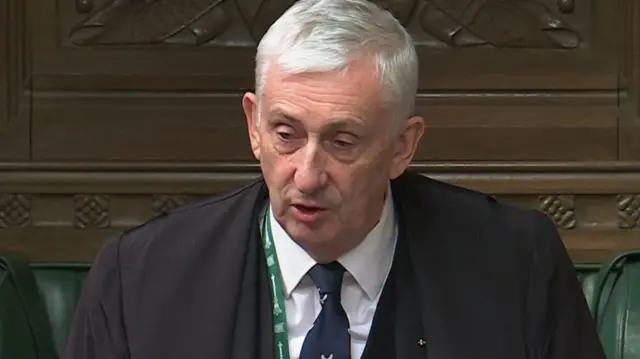 House of Commons speaker Lindsay Hoyle