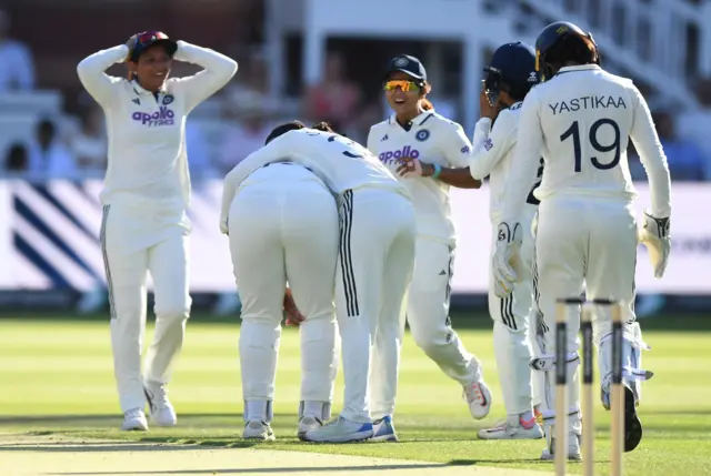 India players celebrate