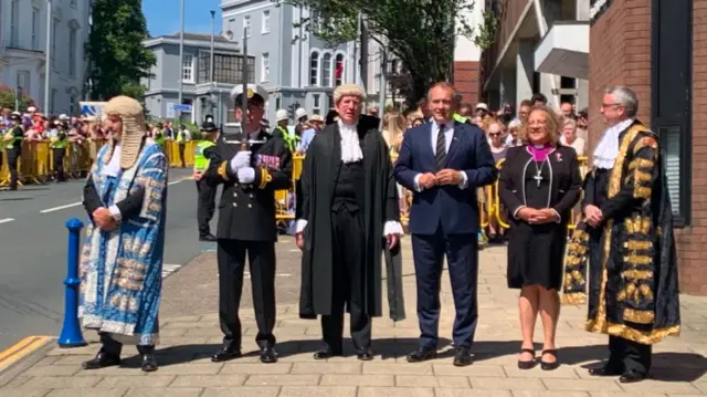 Dignitaries gather