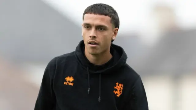 Right-back Josh Rawlins keeps his spot in the starting XI for Dundee United