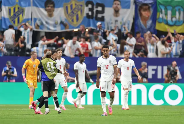 England disappointed