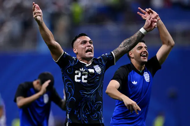 Lautaro Martinez of Argentina celebrates